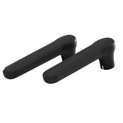 Serlife glossy silicone door handle cover in black, front view protects walls from bumps