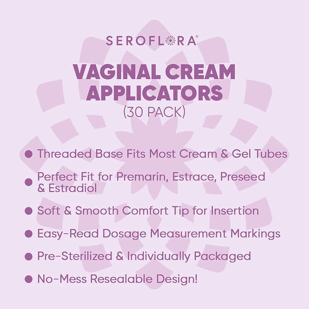 SEROVERA Seroflora individually wrapped applicators ensure cleanliness.