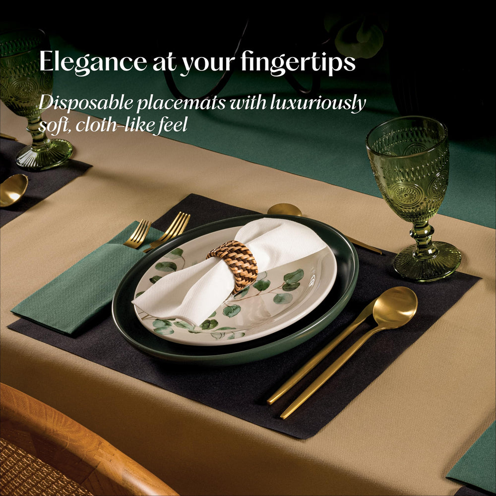 Servietto wedding placemats red elevate tables at events