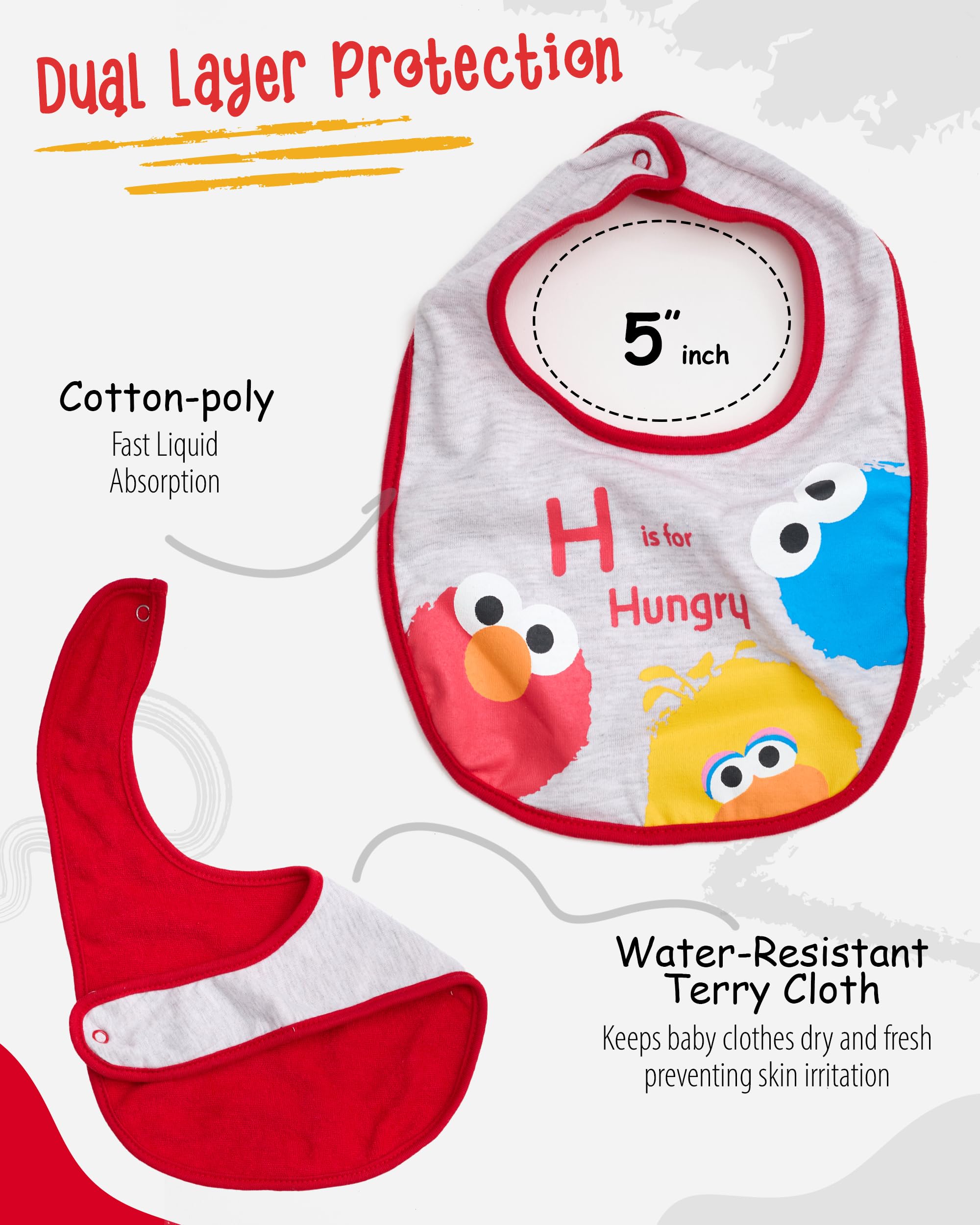 Sesame Street booties with Elmo and Big Bird for cozy baby feet.