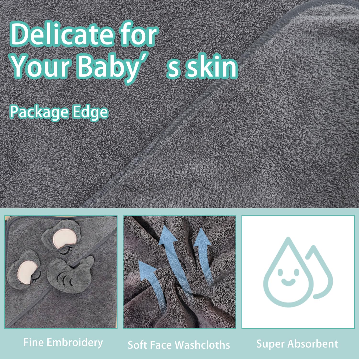 SEVDO cozy towel suited for toddlers during bath time routines.