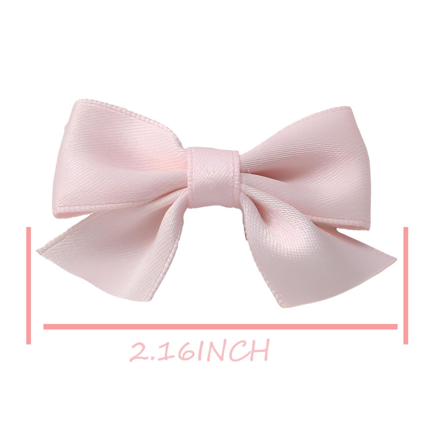 SEVENHEAD black bow clip close up with heat sealed ribbon ends to prevent fraying