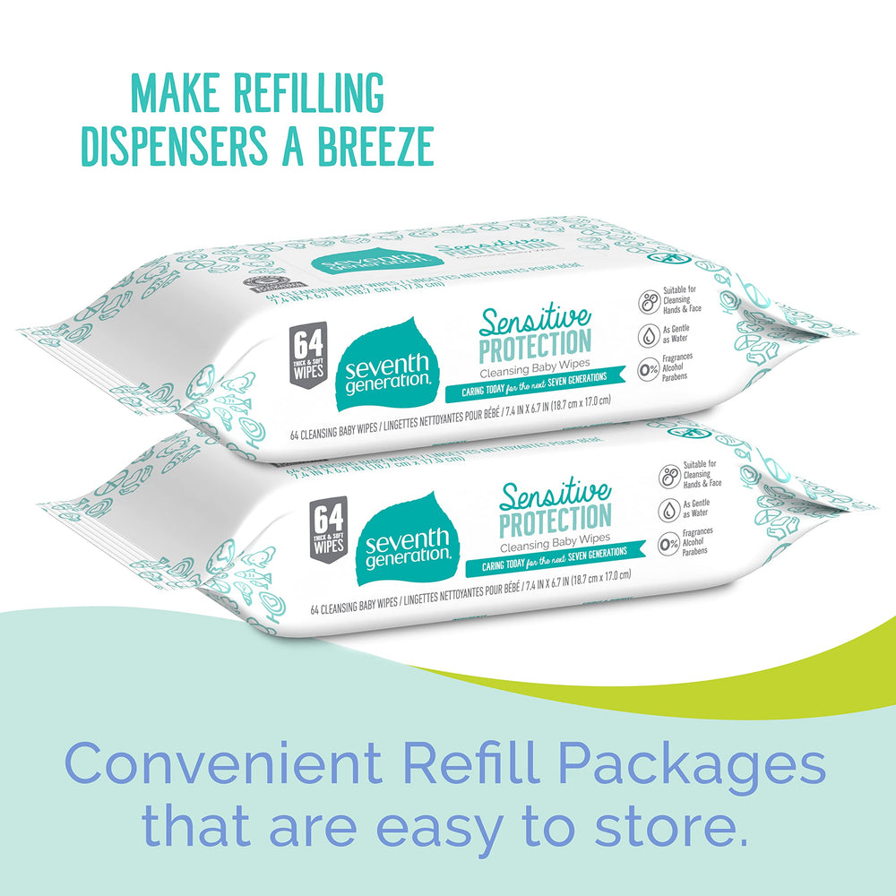 Seventh Generation fragrance-free wipes calm and gentle cleansing.
