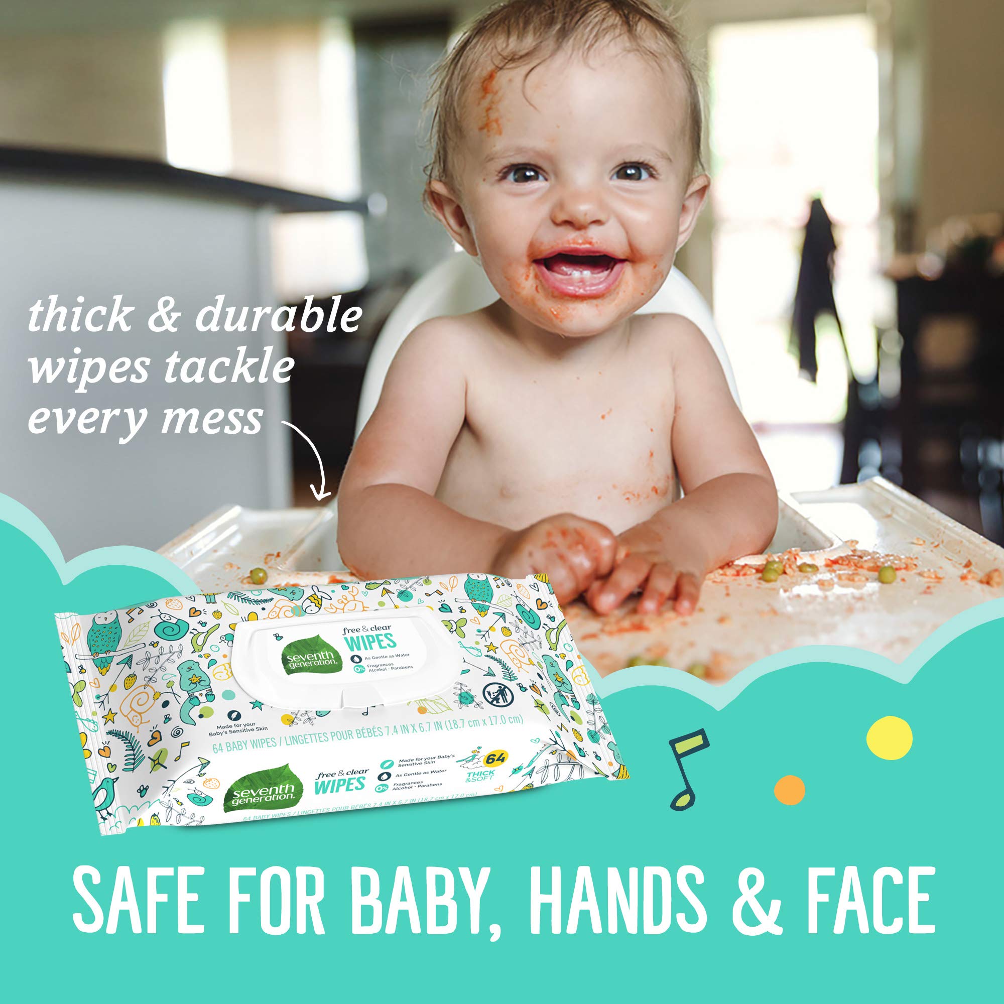 On-the-go families appreciate the resealable flip-top lid that keeps wipes fresh.