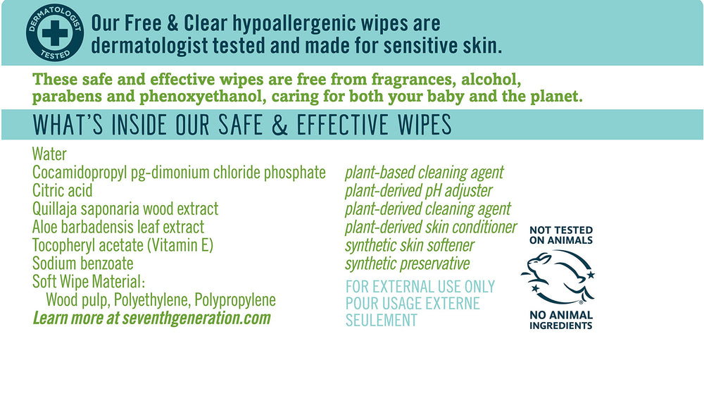 Thick texture stands up to bigger messes while remaining gentle on skin.