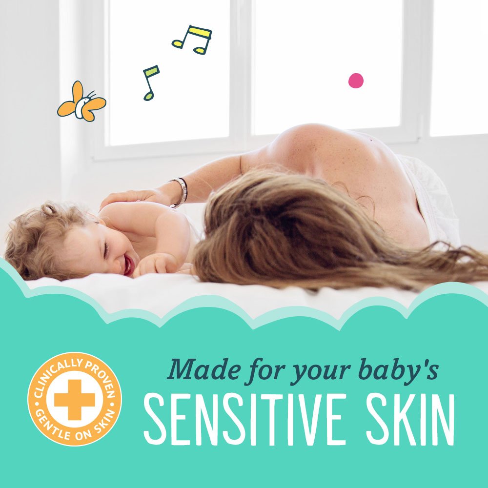 Thick and soft wipes provide a gentle, thorough clean for baby hands and face.