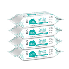 Seventh Generation hypoallergenic wipes gentle on delicate skin.