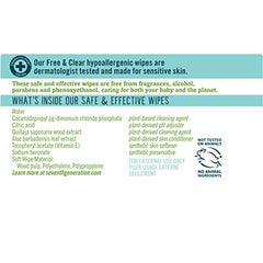 Seventh Generation Sensitive Wipes fragrance-free for delicate baby skin