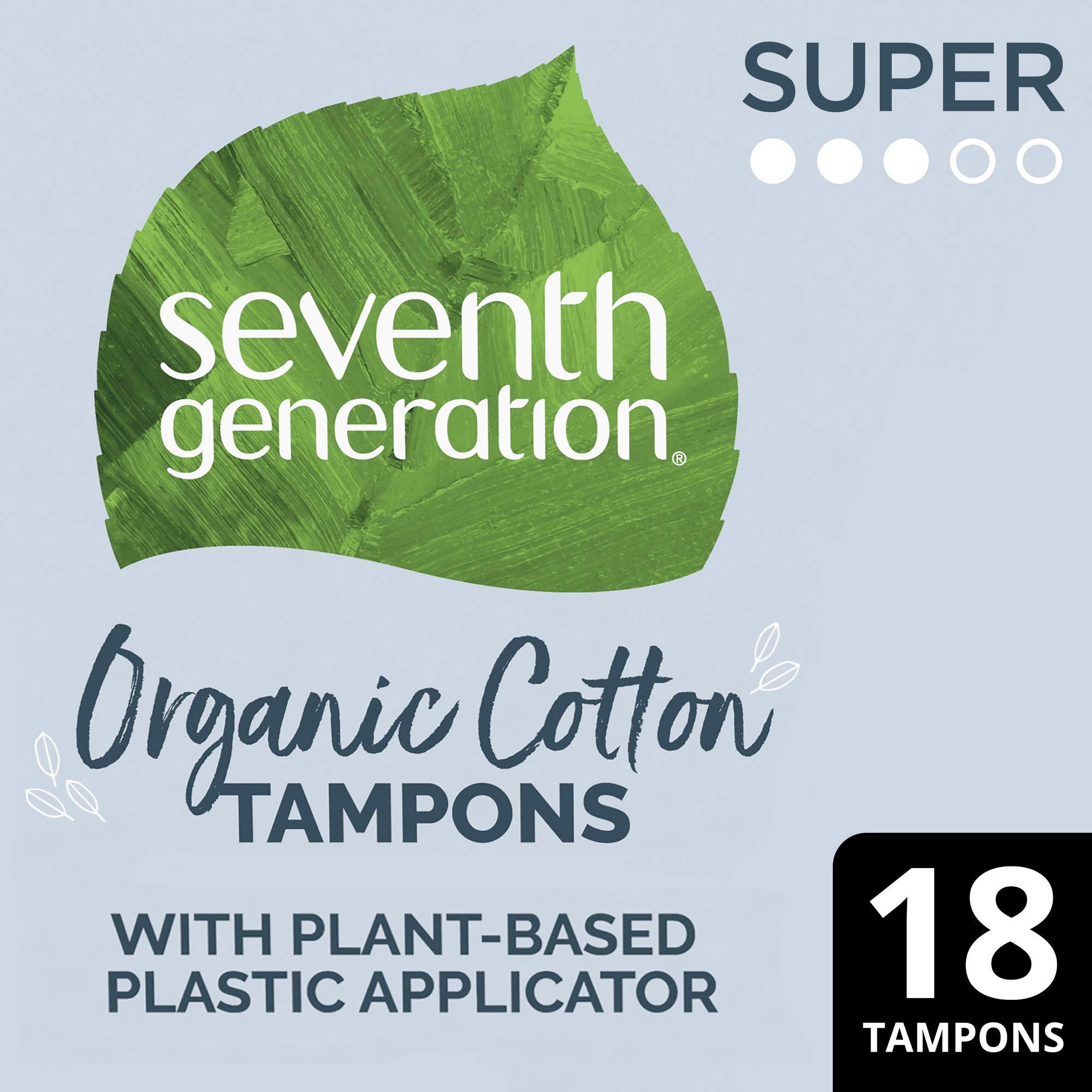 Seventh Generation Free & Clear Super Tampons comfort applicator aids easy insertion