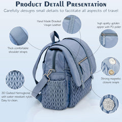 SEWBOO diaper bag backpack changing pad included for convenient diaper changes