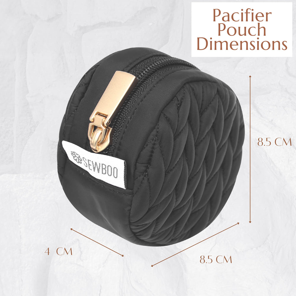 SEWBOO dimensions 3.7L x 3.7W x 1.8H black compact for bags