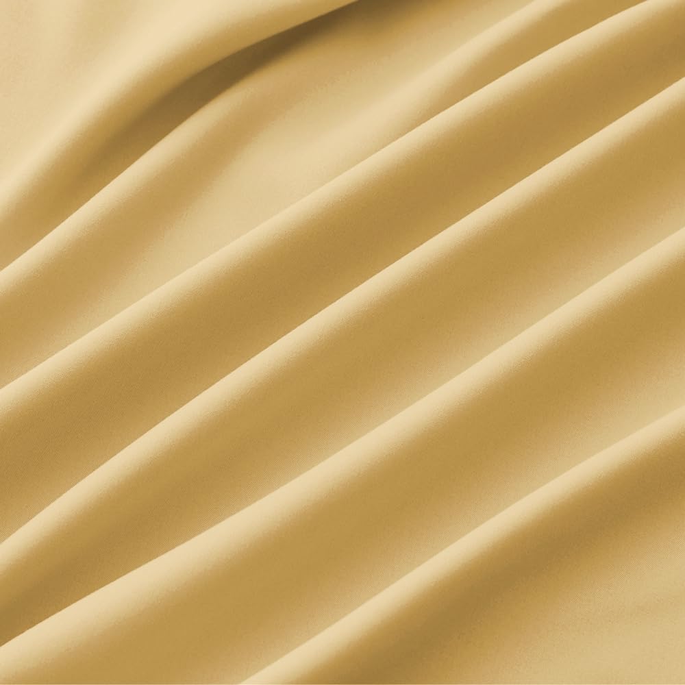 Sewdudely 2-pack gold pillowcases, travel-ready and easy to care for.