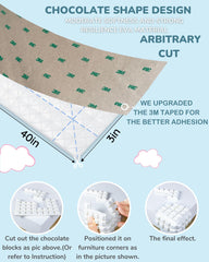 Seyossbe corner pad foam is cuttable to fit various furniture shapes