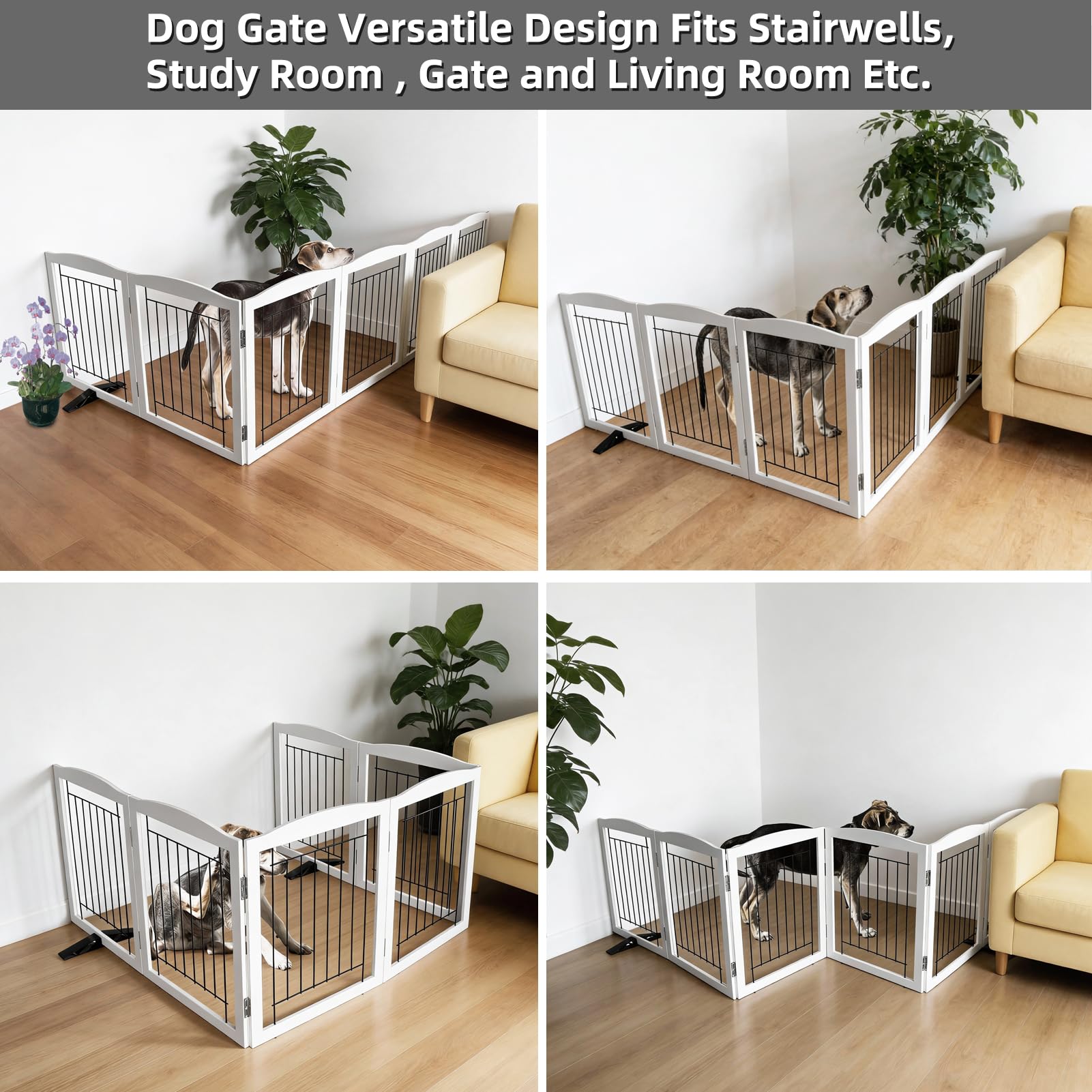 SFJC dog fence indoor expanded to cover wide hallways and doorways