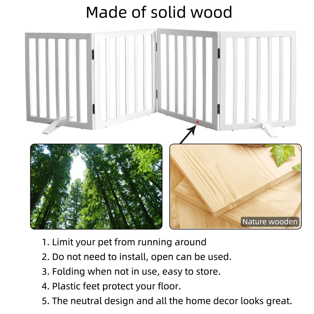 SFJC freestanding gate requires no assembly for quick setup