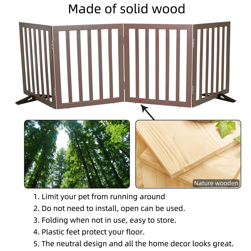 SFJC four-panel gate expands to cover wide passages for flexible use.
