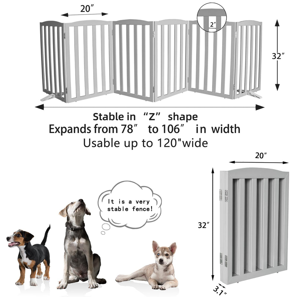 SFJC gate collapsed width 20 inches for compact storage.