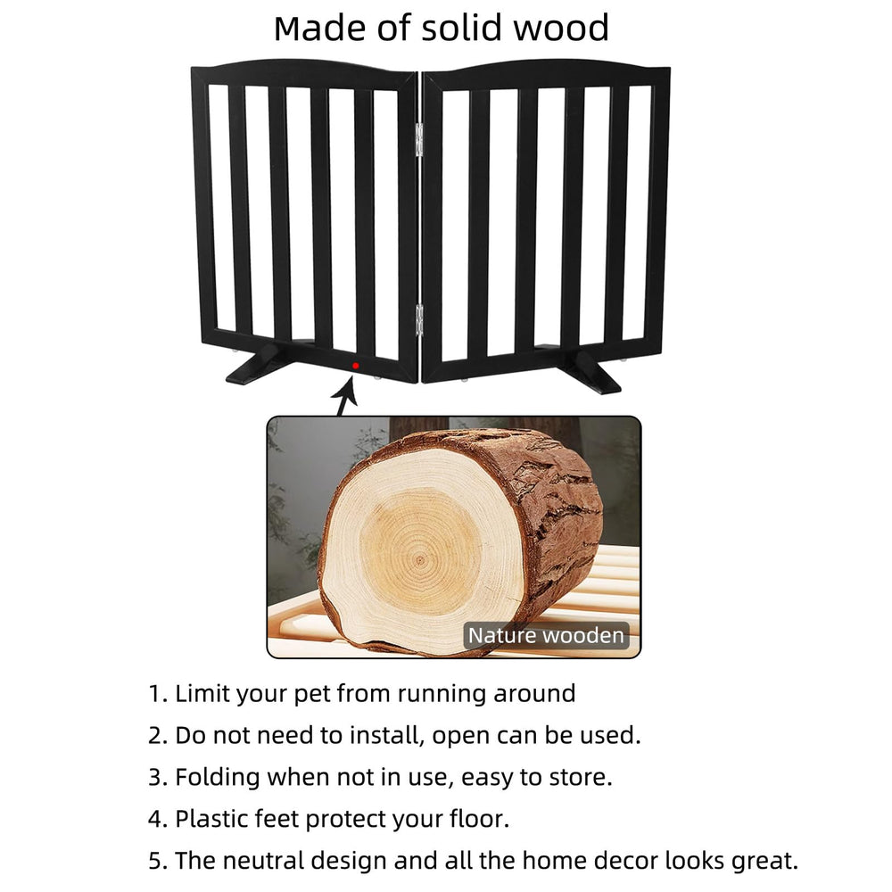 SFJC dog gate fits doorways, stairs, and hallways for pet containment