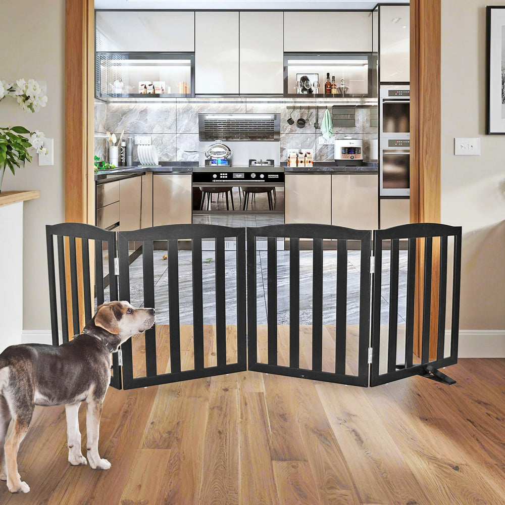 SFJC dog gate foldable design demonstrates versatile room partition for stairs and hallways.
