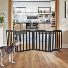 SFJC dog gate foldable design demonstrates versatile room partition for stairs and hallways.