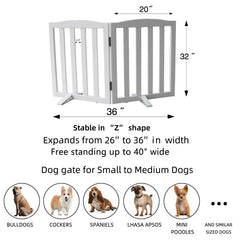 SFJC foldable dog gate adapts to doorways and stairs for flexible indoor use.