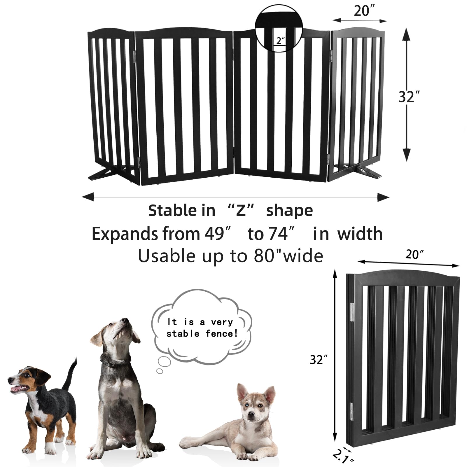 SFJC four-panel hinges secure panels for durable, long-lasting use.