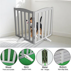 SFJC freestanding gate placed in a doorway without drilling.