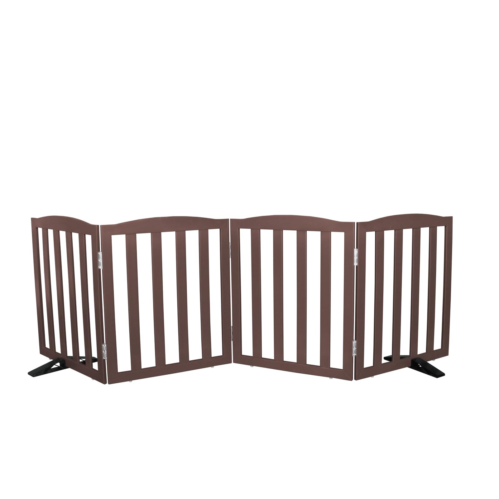 SFJC freestanding dog gate with 4 panels for versatile room separation.