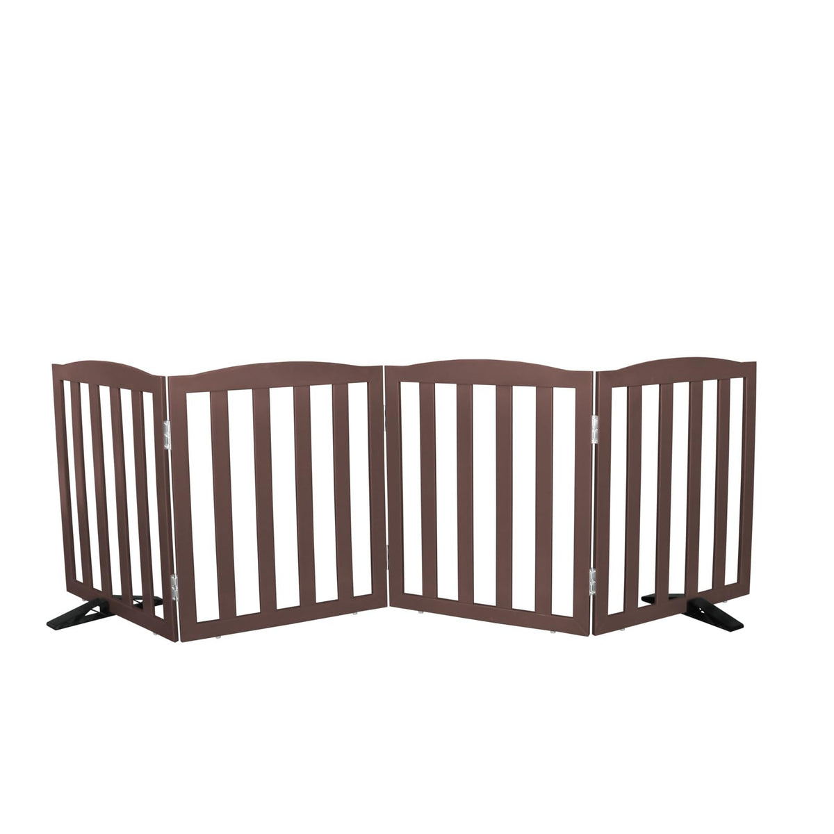 SFJC freestanding dog gate with 4 panels for versatile room separation.