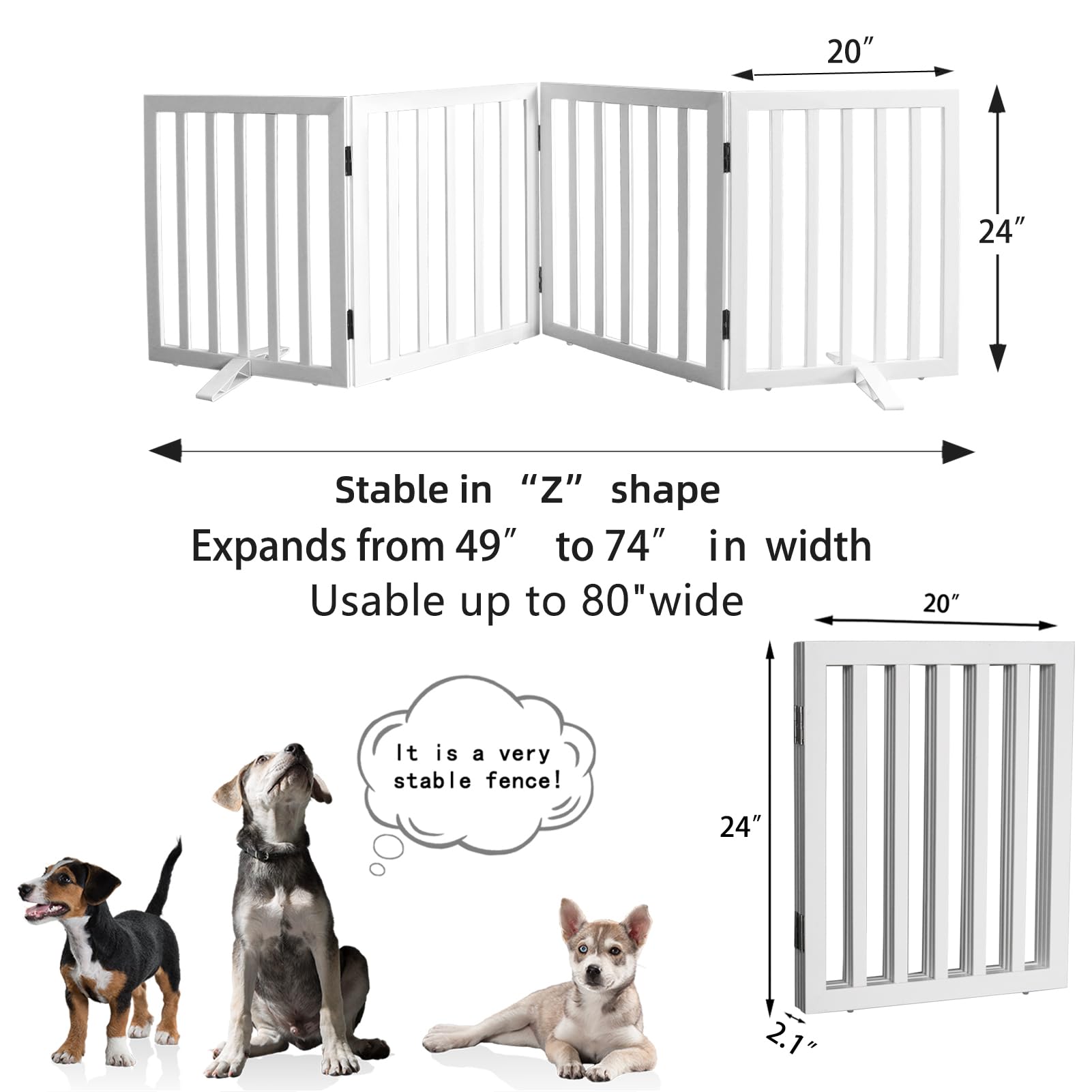 SFJC open width 80 inches for large doorways