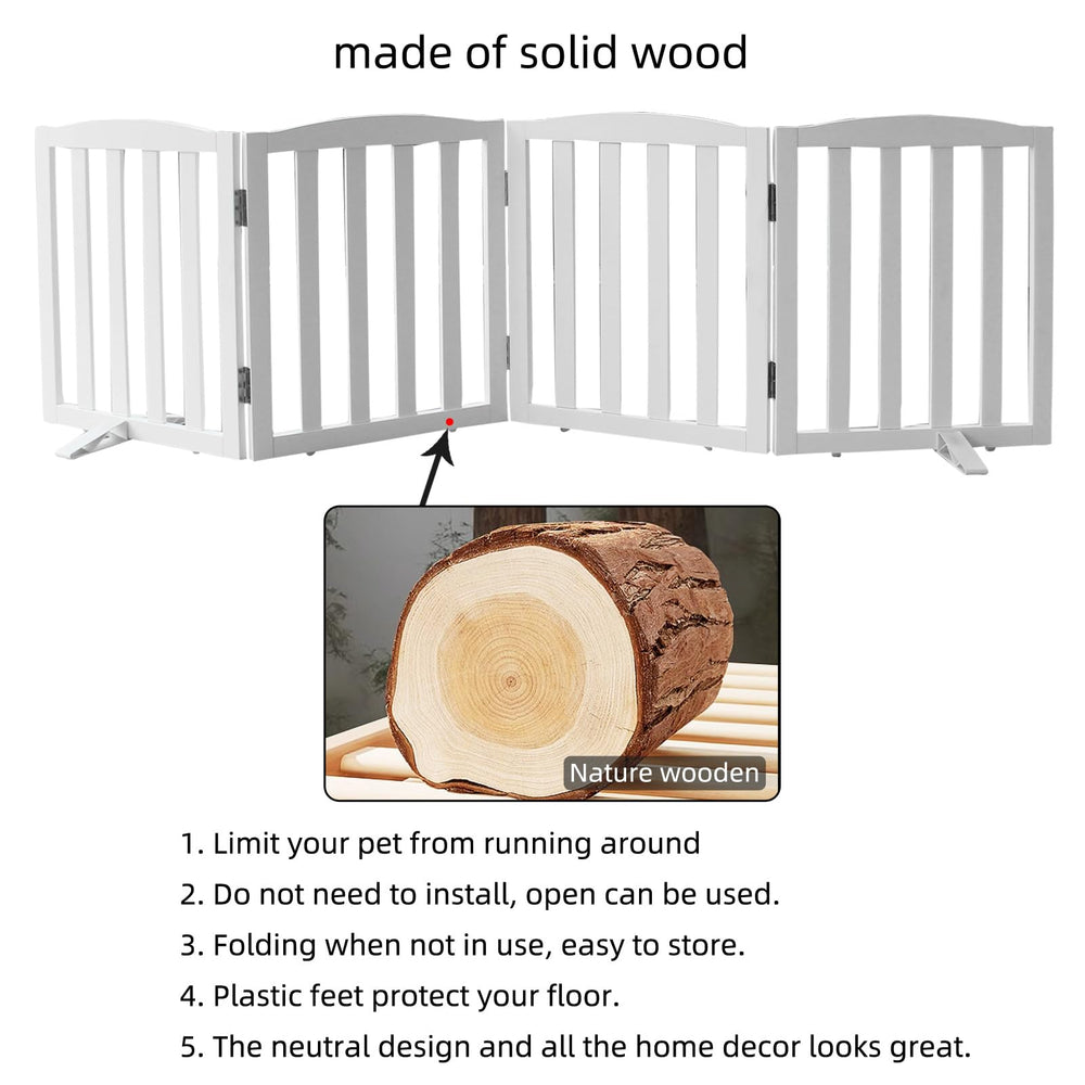SFJC gate with rubber feet protects floors while containing pets