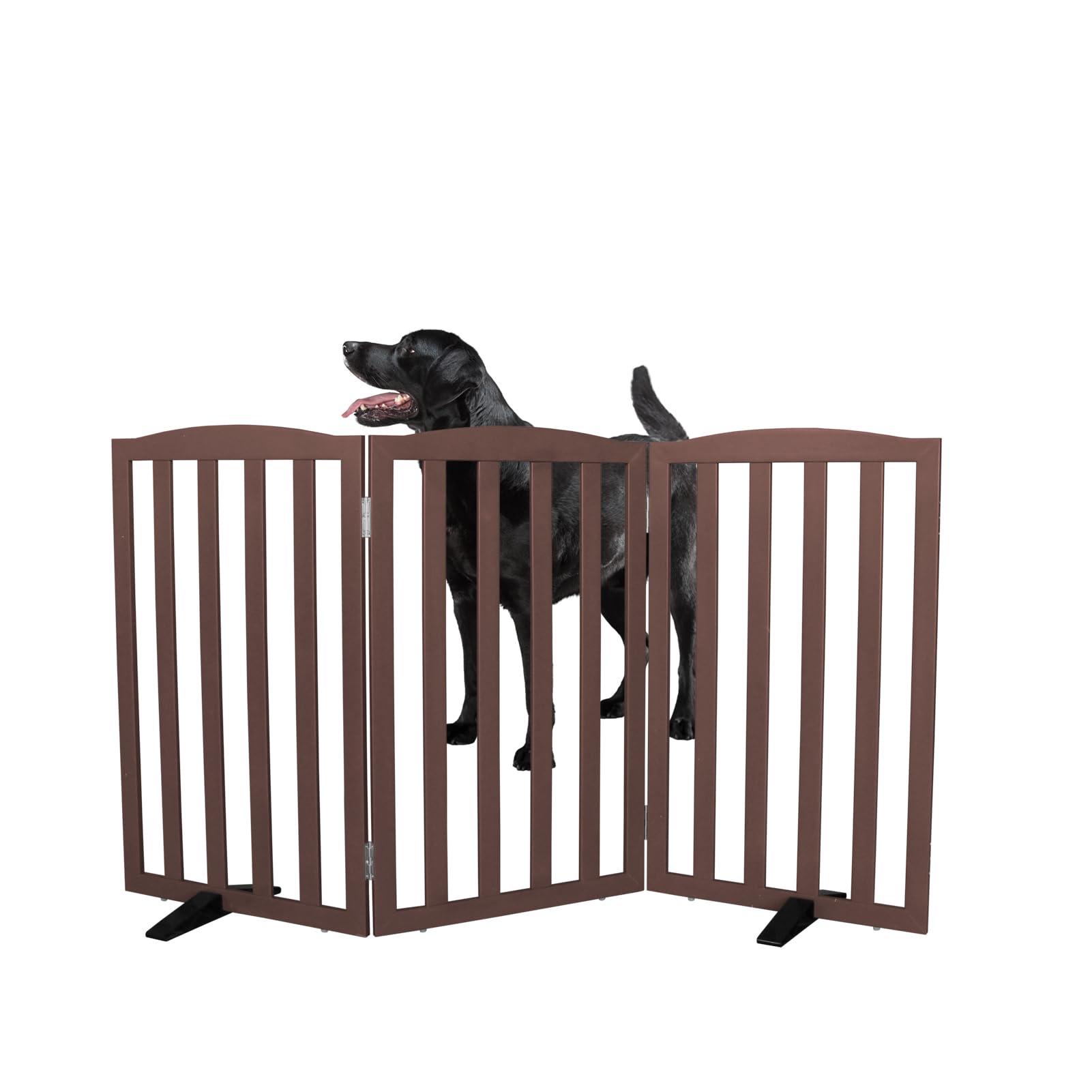 SFJC freestanding three-panel wooden gate for easy room division