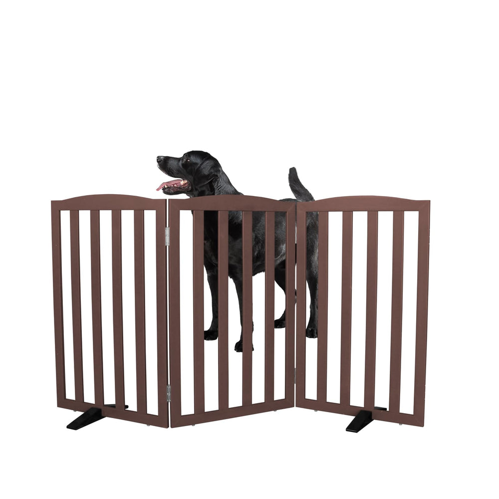 SFJC freestanding three-panel wooden gate for easy room division