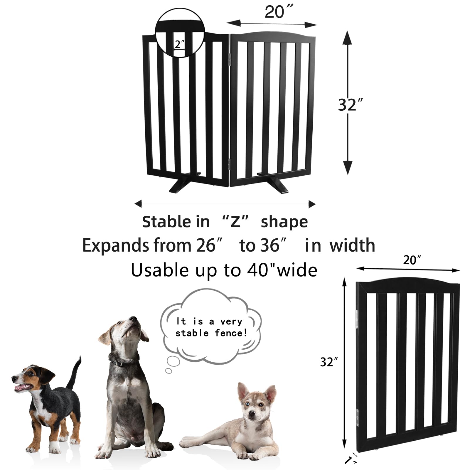 SFJC gate features stainless steel hinges for durability.