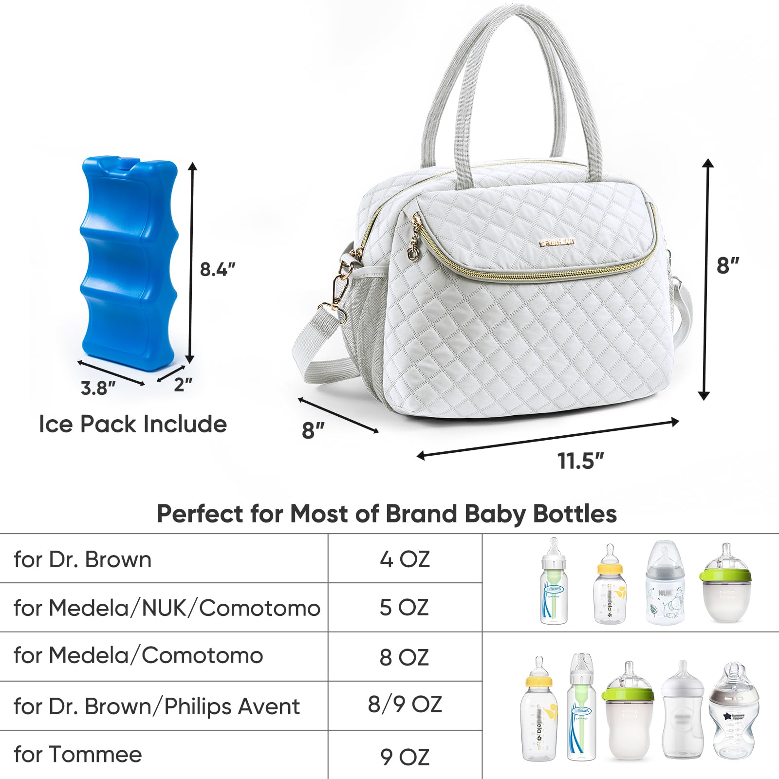 SFYBYHEART bag leakproof EVA lining keeps contents secure