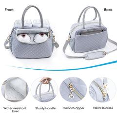 SFYBYHEART breastpump pocket with elastic pouches secures wearable pumps