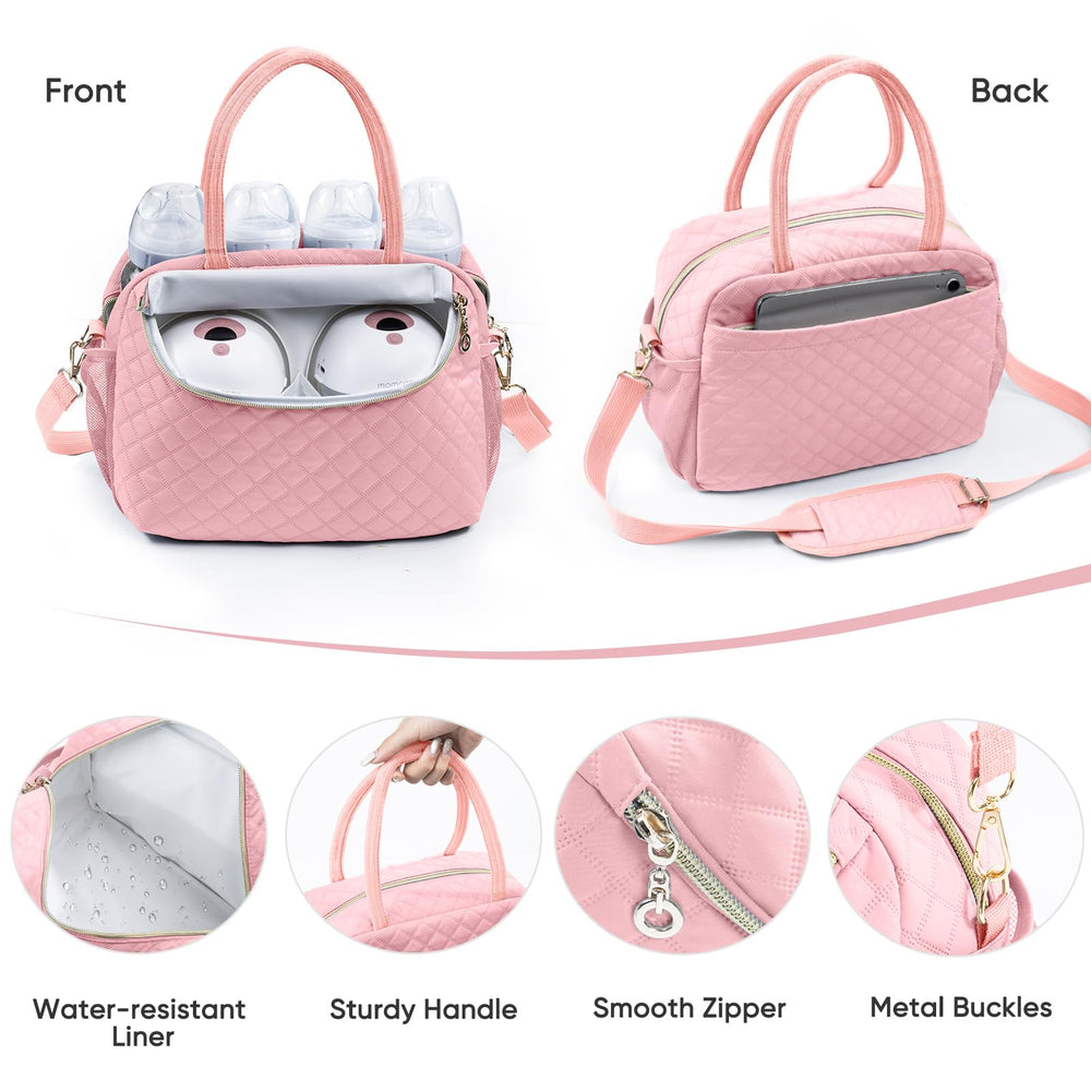 SFYBYHEART mesh zipper pocket stores bags or cables.