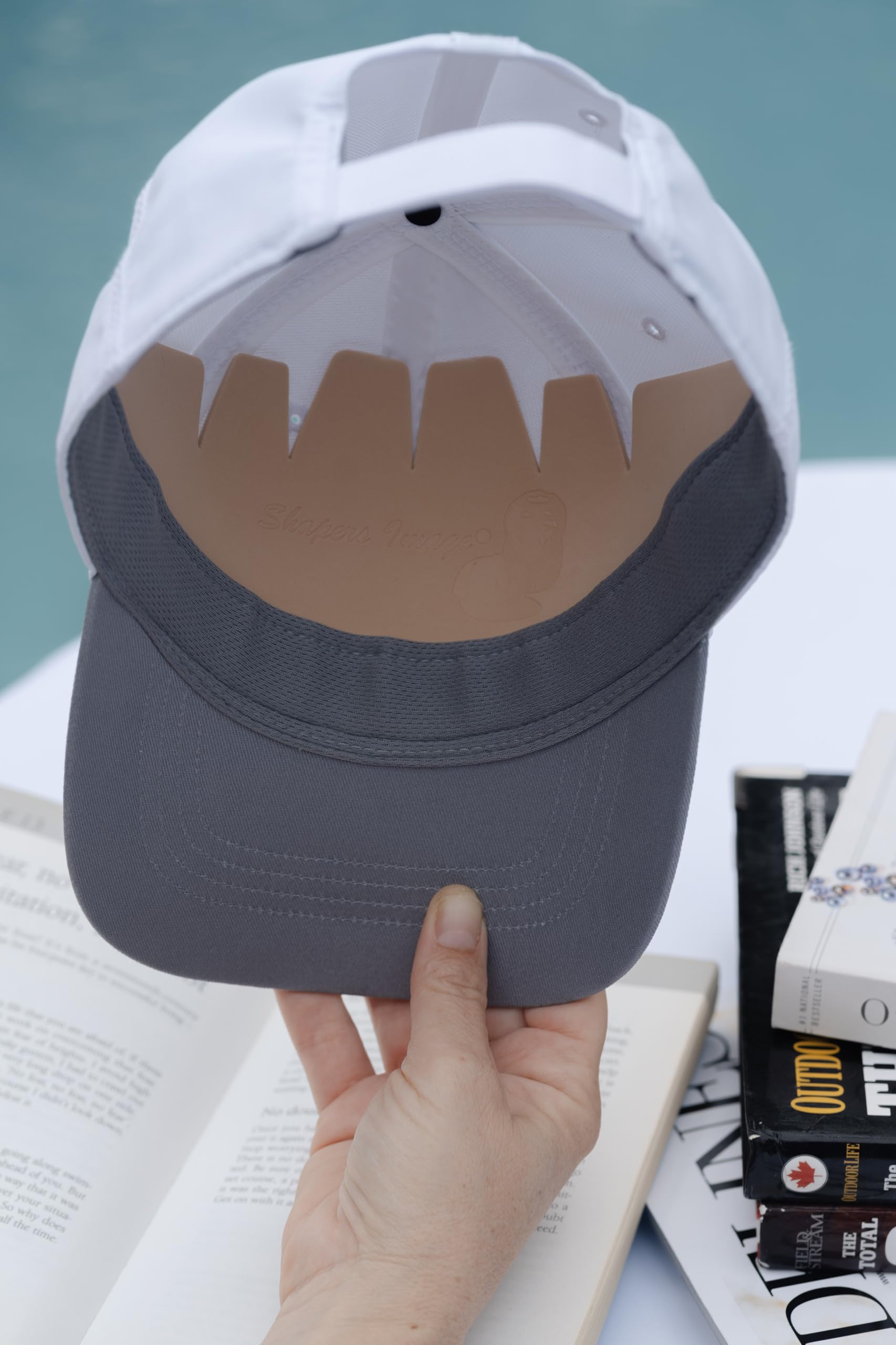 Shapers Image snapback crown shaper blue maintains clean lines and form.