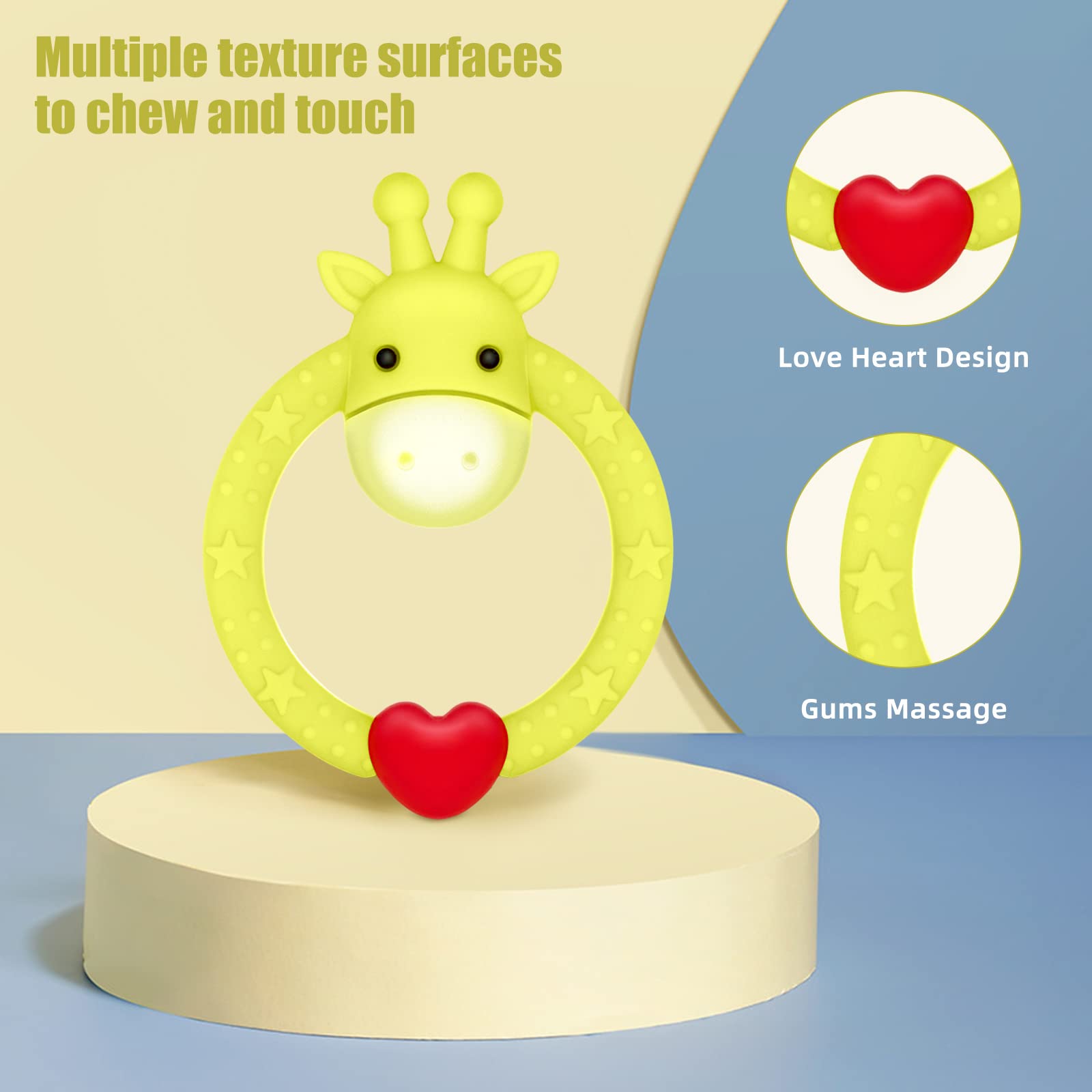 SHARE&CARE baby grasp-friendly teether supports easy handling