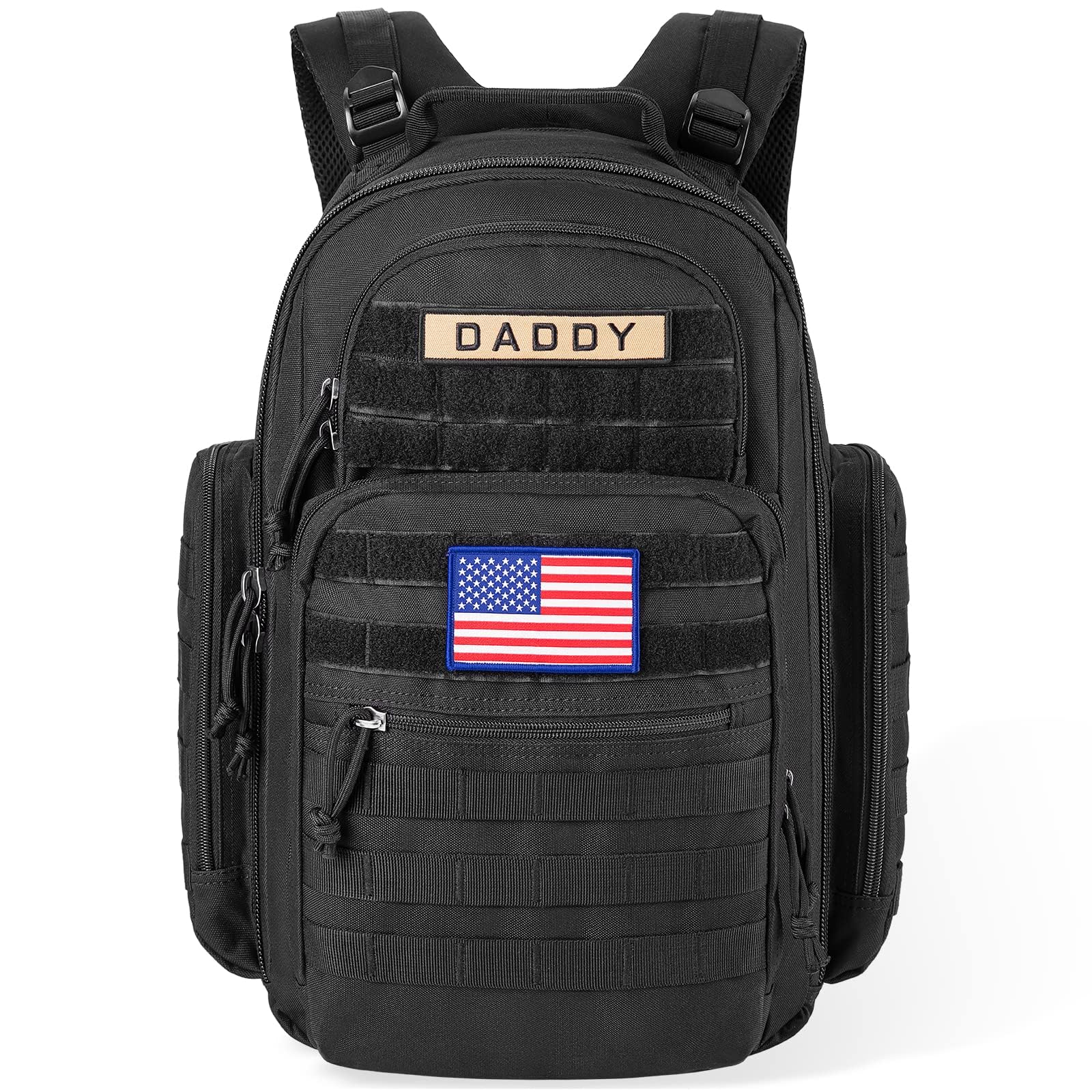 SHARKMOUTH diaper bag exterior view for busy parents.