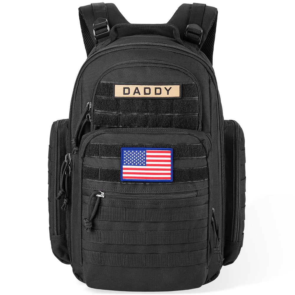 SHARKMOUTH diaper bag exterior view for busy parents.