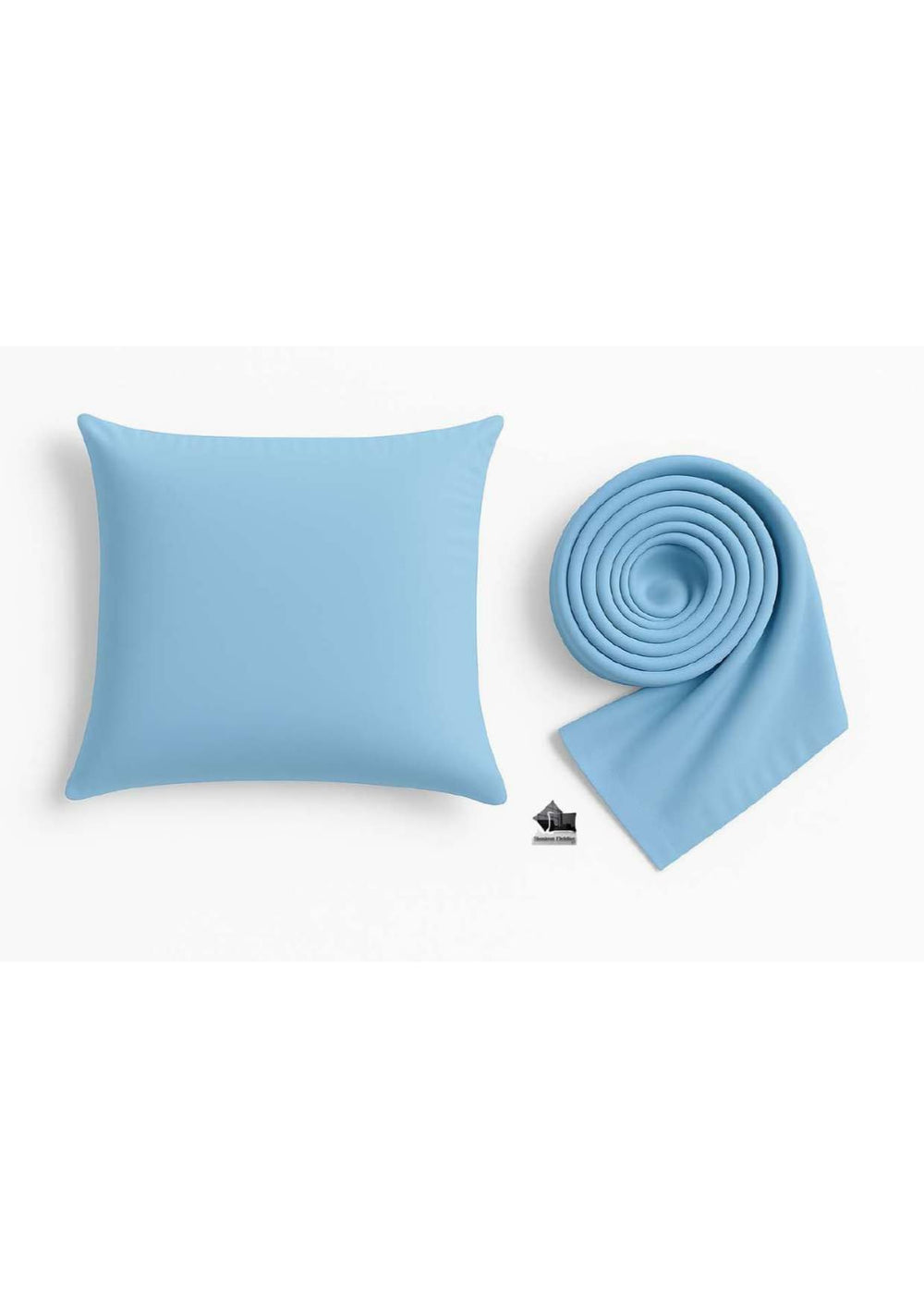 Shashwat Bedding blue pillowcase with hidden zipper to reduce bunching.