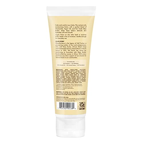 SheaMoisture Baby Lotion bottle with chamomile for soothing skin