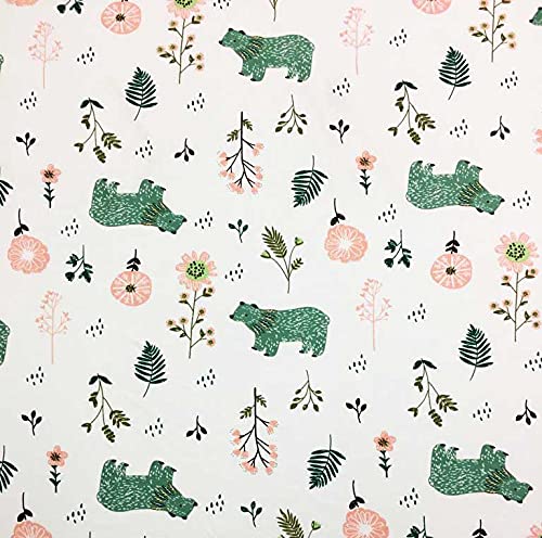 SheetWorld woodland bears print on sheet adds cozy style for baby play areas