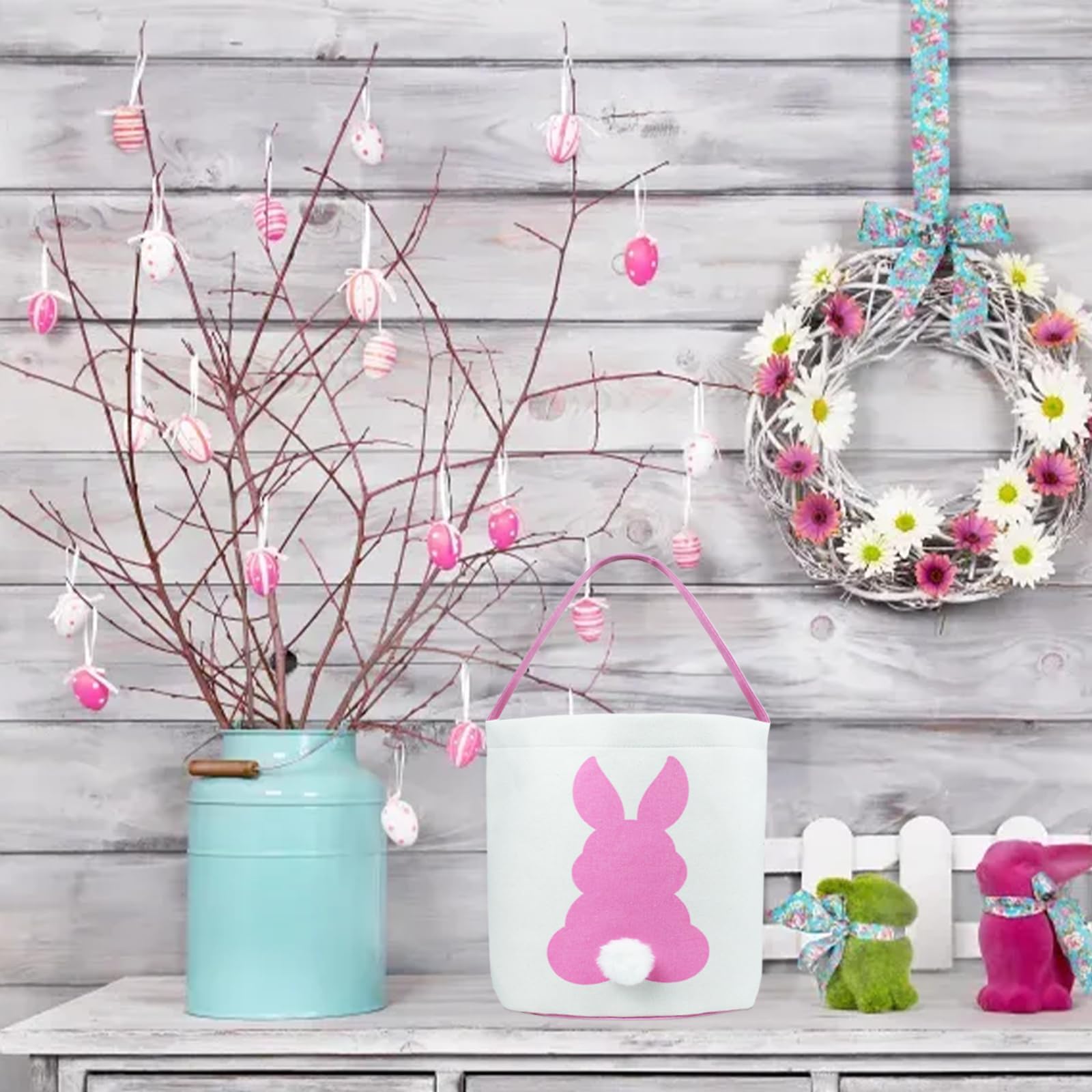 SHEHARUHI Easter Basket used for nursery storage of small toys and supplies