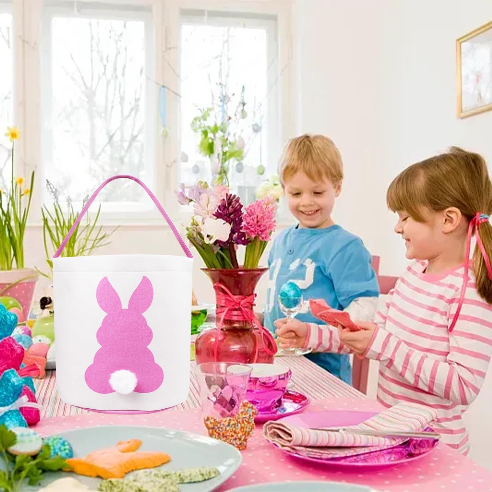SHEHARUHI Easter Basket on party decor adds playful charm to tables