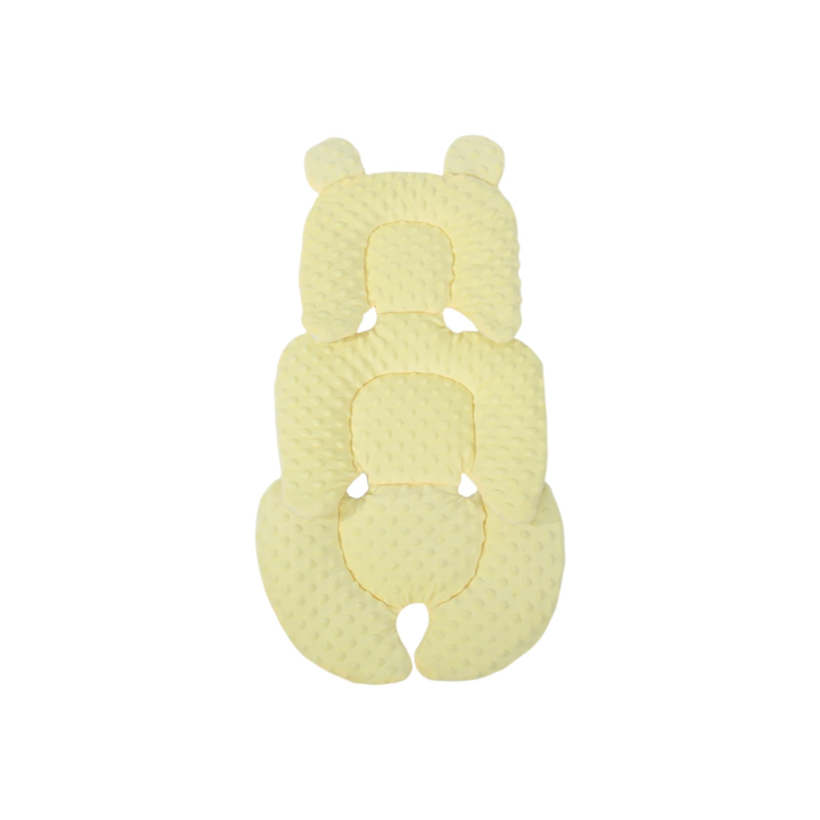 SHEKAKO universal baby seat pad front view with head support and secure fit.