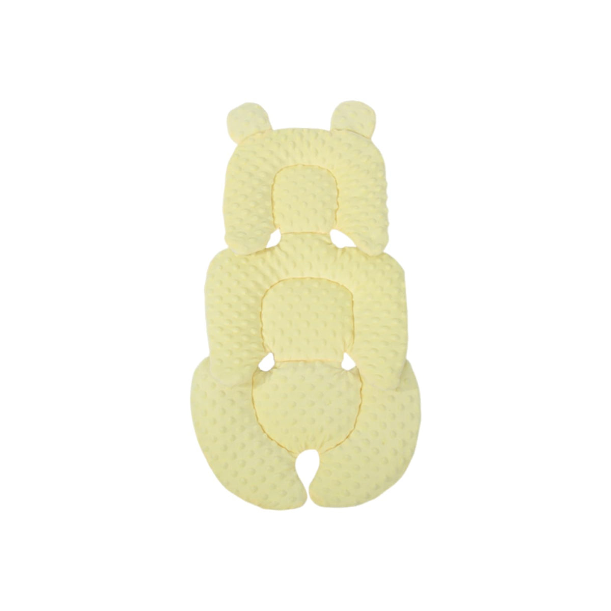 SHEKAKO universal baby seat pad front view with head support and secure fit.