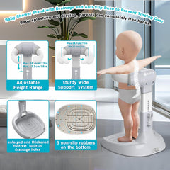 Shengkefty anti-slip base keeps the stand steady during splashes