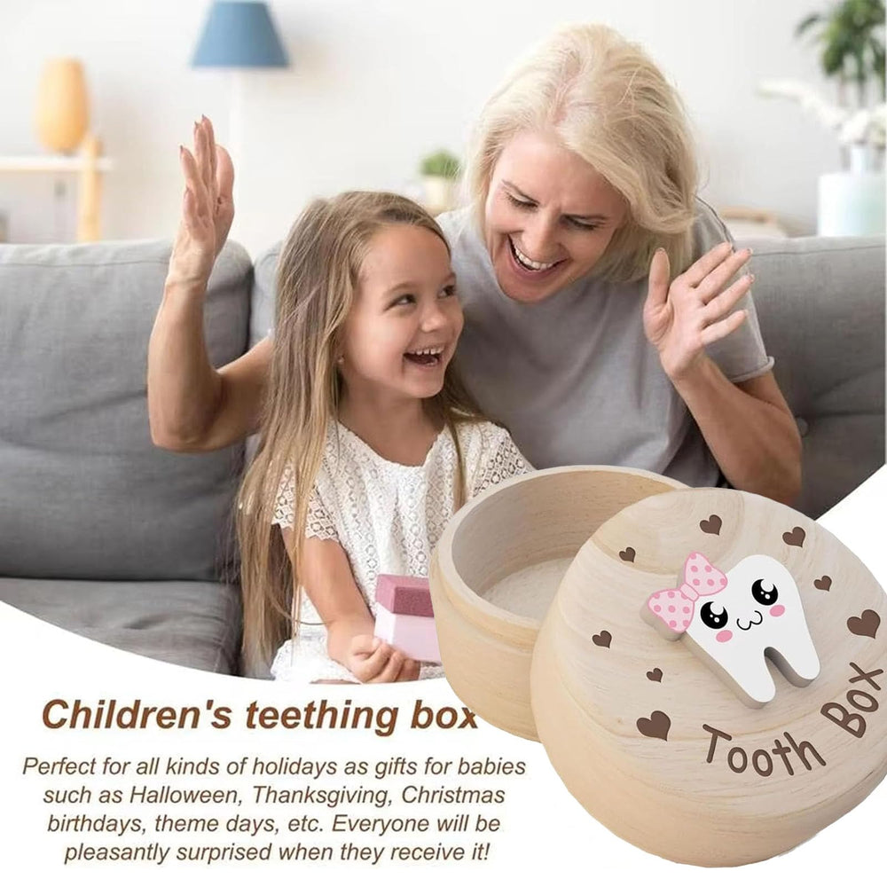Blue and pink color options add playful charm to a kid-friendly keepsake.